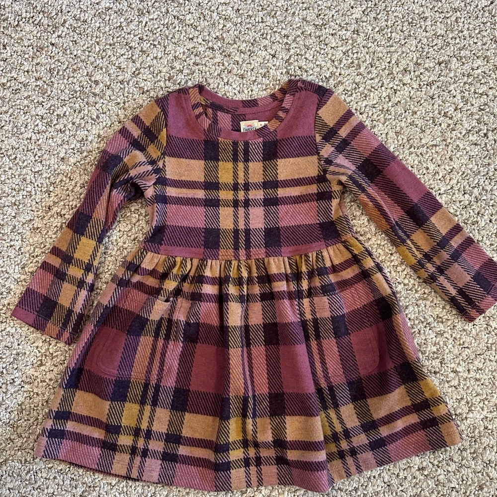 Faherty Kids Legend™ Sweater Dress - Lily Plaid - Lily Plaid / 2T